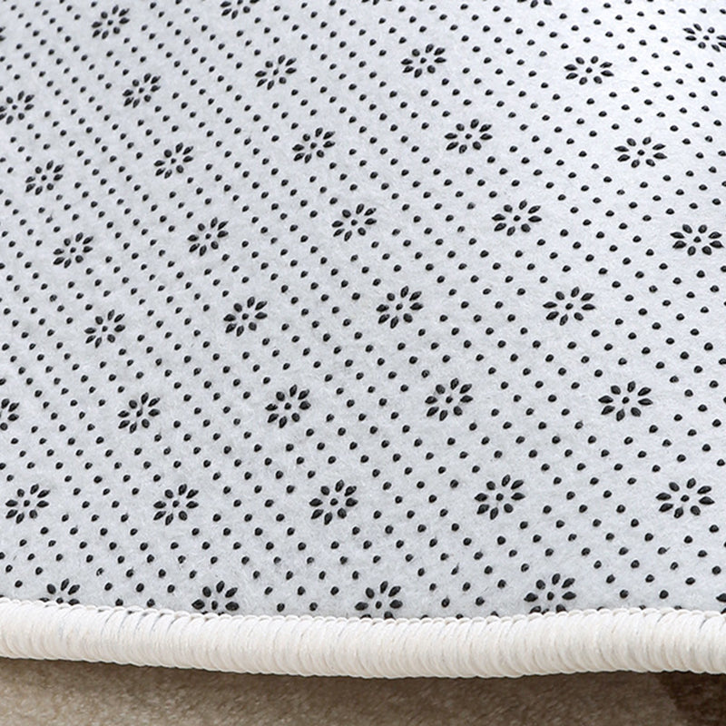 Simple Lines Rectangle Shape Rug Living Room Carpet Polyester Washable Area Rug