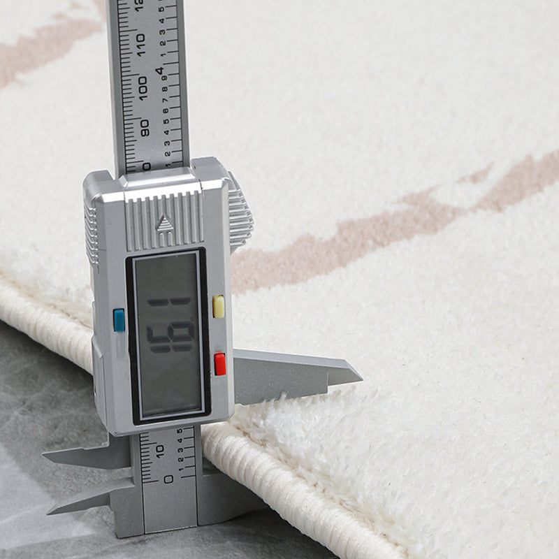 Simple Lines Rectangle Shape Rug Living Room Carpet Polyester Washable Area Rug