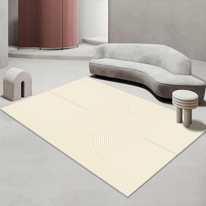 Modern Style Minimalism Rug Line Art Rectangle Stain Resistant Rug for Home Decor