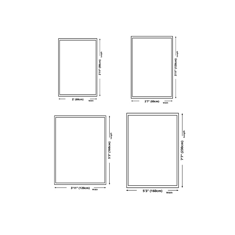 Abstract Pattern Rug Living Room Simple Style Carpet Polyester Washable Area Rug