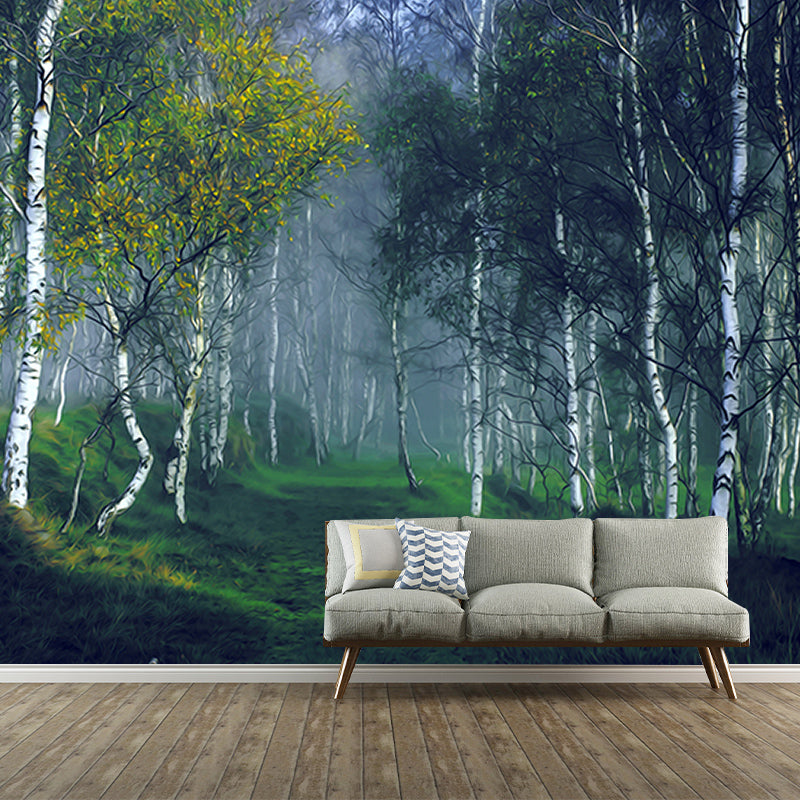 Classic Illustration Wallpaper Moisture Resistant Art above Bed Wall Mural