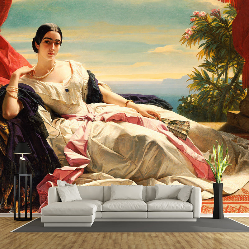 Decorative Oil Painting Wall Mural Stain Resistant Classic Illustration Art Wall Mural