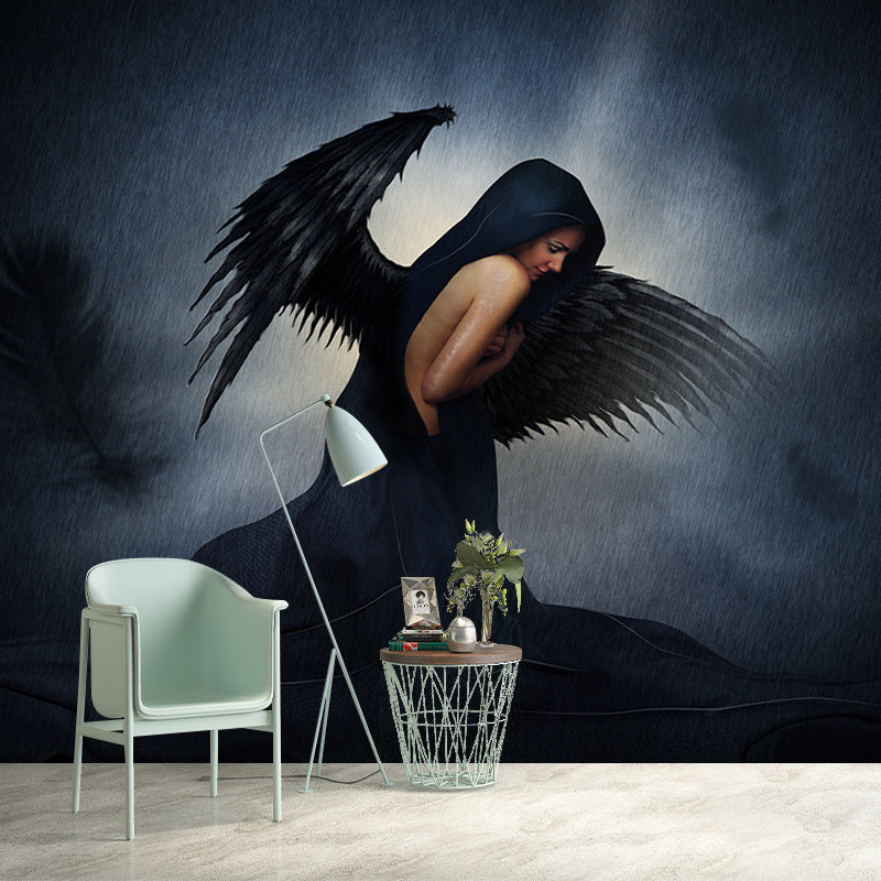 Illustration Art Wallpaper Classic Stain Resistant Living Room Murals