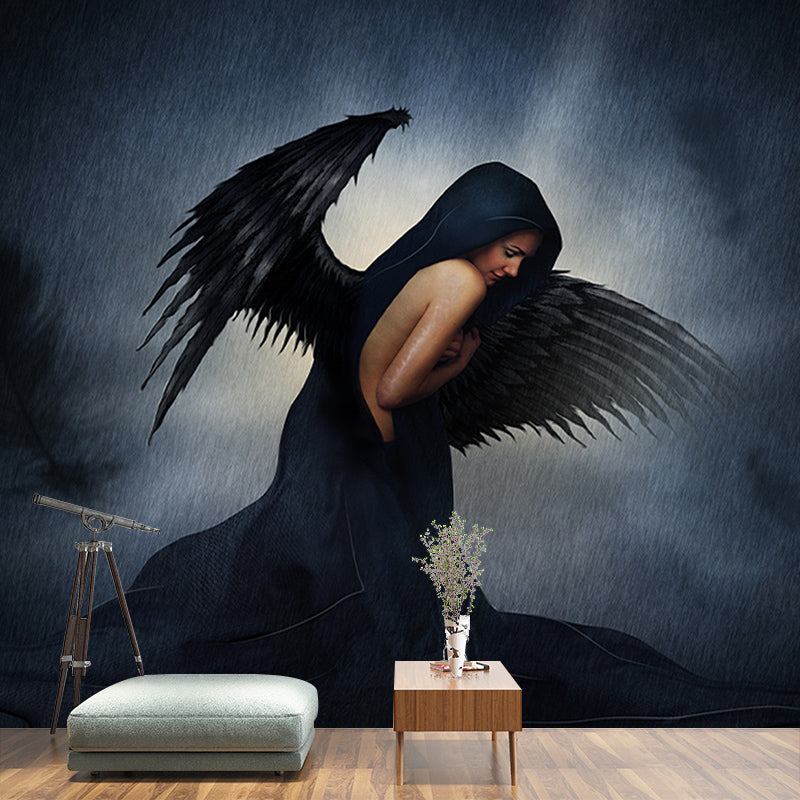 Illustration Art Wallpaper Classic Stain Resistant Living Room Murals