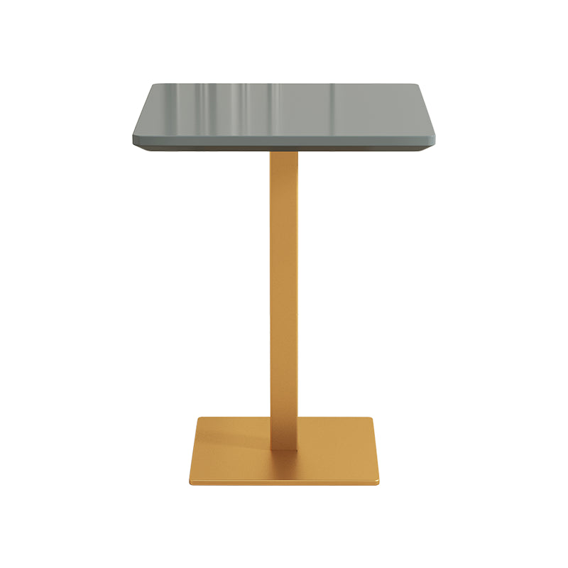 Iron Bar Table Industrial Bar Height Cocktail Table with Pedestal