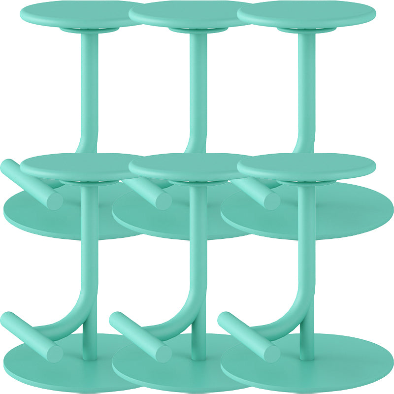 Backless Adjustable Height Counter Stool Modern Round Seat Bar Stool