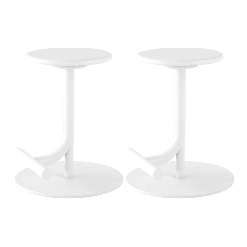 Backless Adjustable Height Counter Stool Modern Round Seat Bar Stool