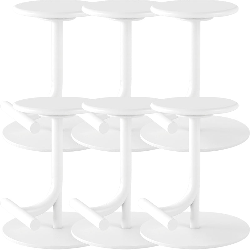 Backless Adjustable Height Counter Stool Modern Round Seat Bar Stool