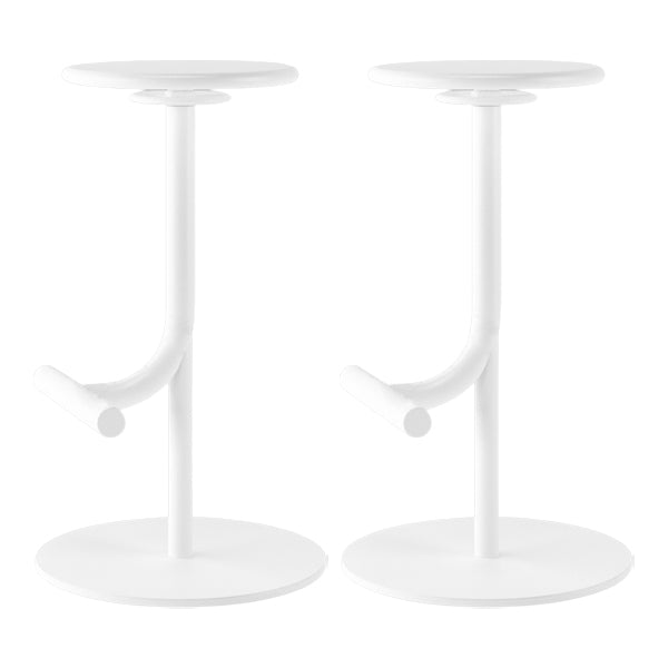 Backless Adjustable Height Counter Stool Modern Round Seat Bar Stool