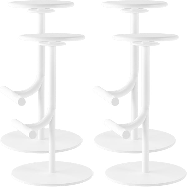 Backless Adjustable Height Counter Stool Modern Round Seat Bar Stool