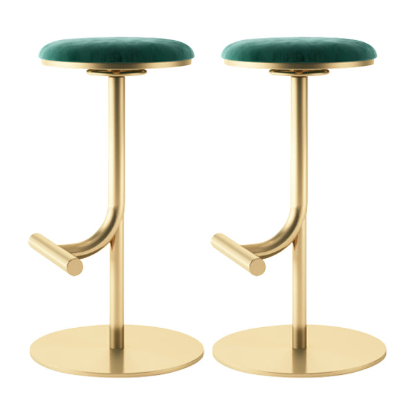 Backless Adjustable Height Counter Stool Modern Round Seat Bar Stool