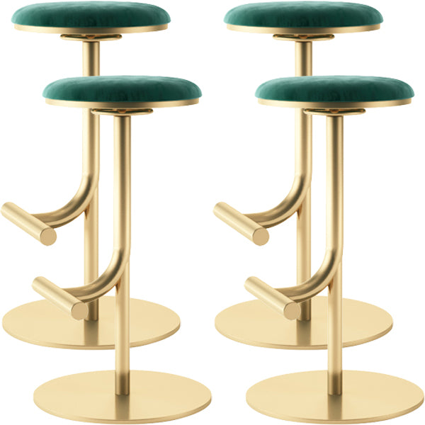 Backless Adjustable Height Counter Stool Modern Round Seat Bar Stool
