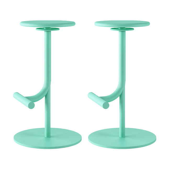 Backless Adjustable Height Counter Stool Modern Round Seat Bar Stool