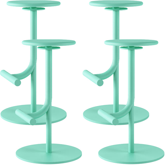 Backless Adjustable Height Counter Stool Modern Round Seat Bar Stool