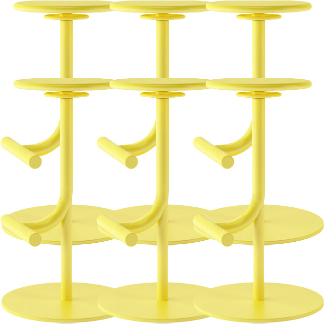 Backless Adjustable Height Counter Stool Modern Round Seat Bar Stool