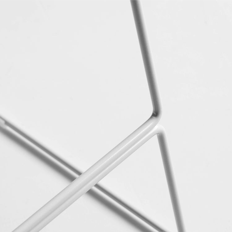 Scandinavian Pp Plastic Bar Stool Armless Stool with Steel Frame