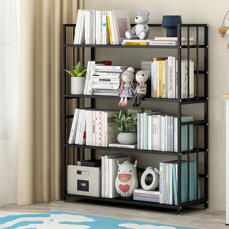 Vertical Rectangular Bookcase Metal 9.8" Wide Open Bookcase Book Shelf Contemporary