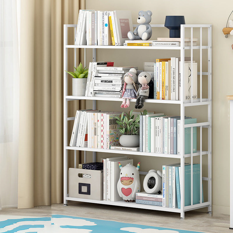 Vertical Rectangular Bookcase Metal 9.8" Wide Open Bookcase Book Shelf Contemporary