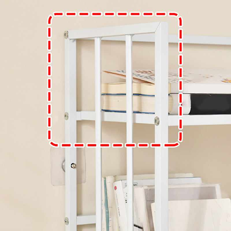 Vertical Rectangular Bookcase Metal 9.8" Wide Open Bookcase Book Shelf Contemporary