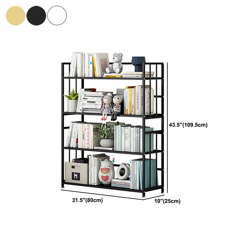 Vertical Rectangular Bookcase Metal 9.8" Wide Open Bookcase Book Shelf Contemporary