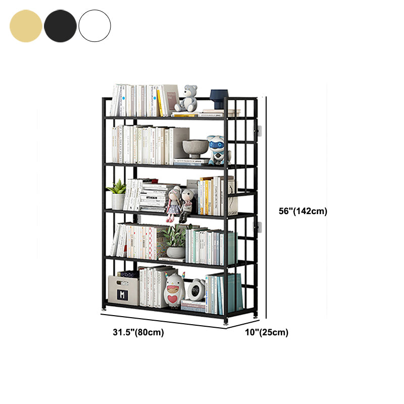Vertical Rectangular Bookcase Metal 9.8" Wide Open Bookcase Book Shelf Contemporary
