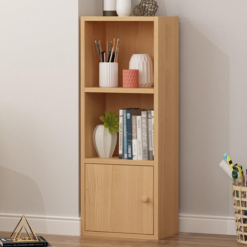 Modern Corner Vertical Shelf Bookcase Engineered Wood Book Shelf with Cabinets