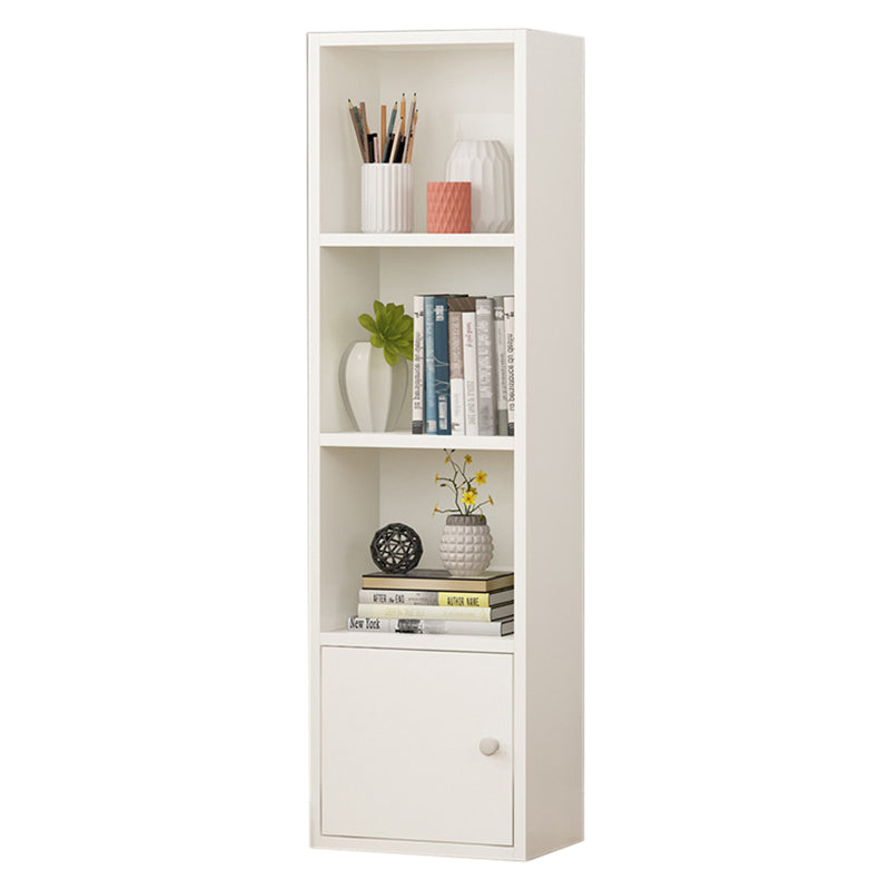 Modern Corner Vertical Shelf Bookcase Engineered Wood Book Shelf with Cabinets