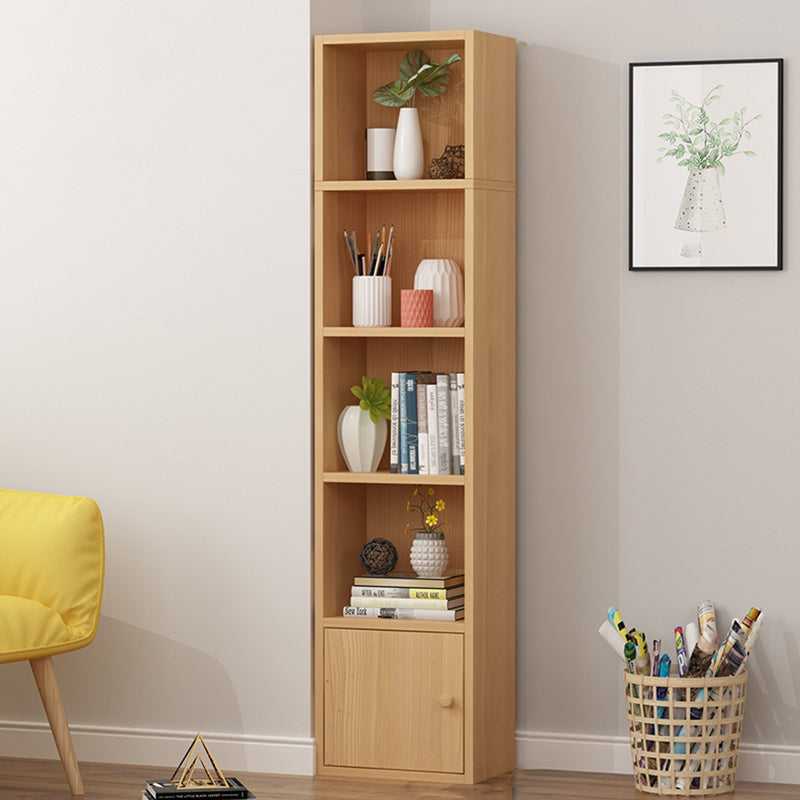 Modern Corner Vertical Shelf Bookcase Engineered Wood Book Shelf with Cabinets