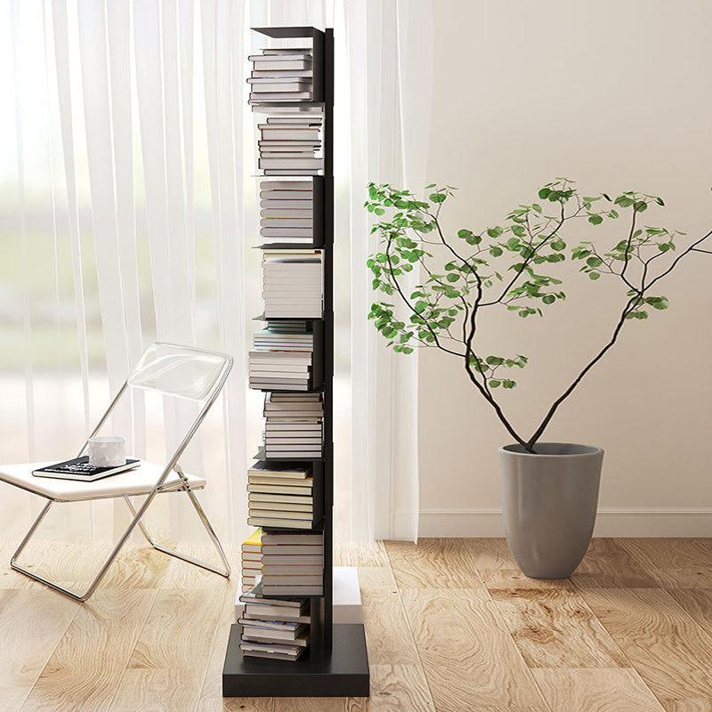 Closed Back Book Shelf Contemporary Metal Bookshelf Shelves Included Vertical