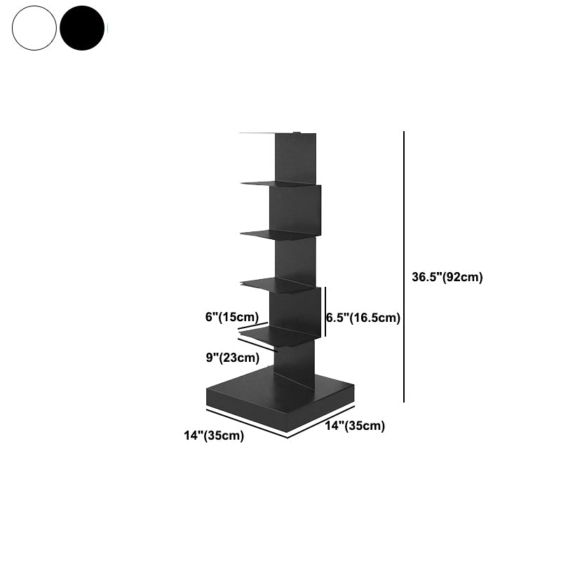Closed Back Book Shelf Contemporary Metal Bookshelf Shelves Included Vertical