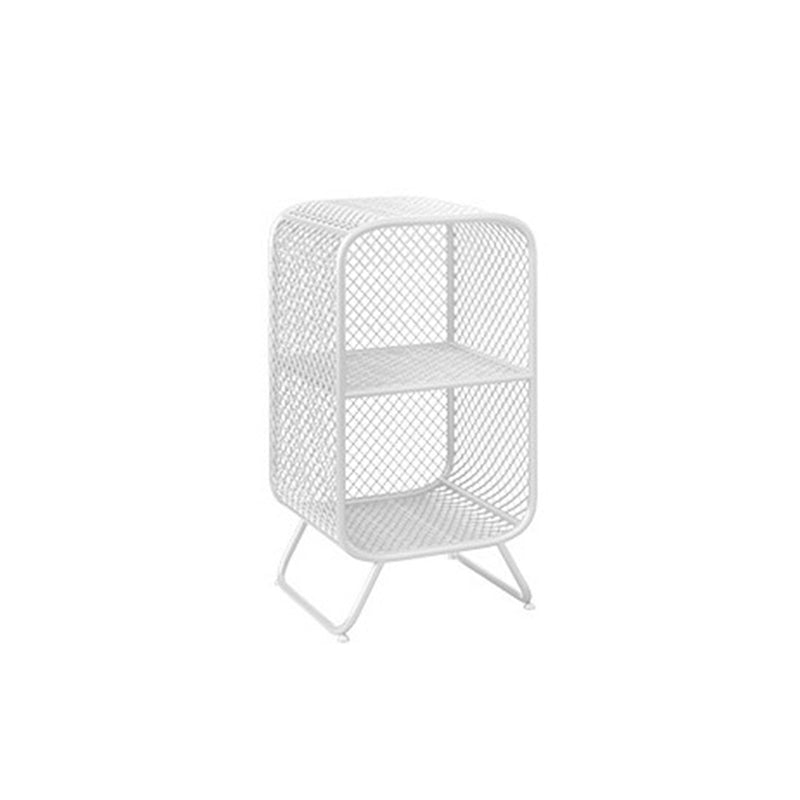 Glam Metal Bookshelf Closed Back with Shelves Bookcase Vertical