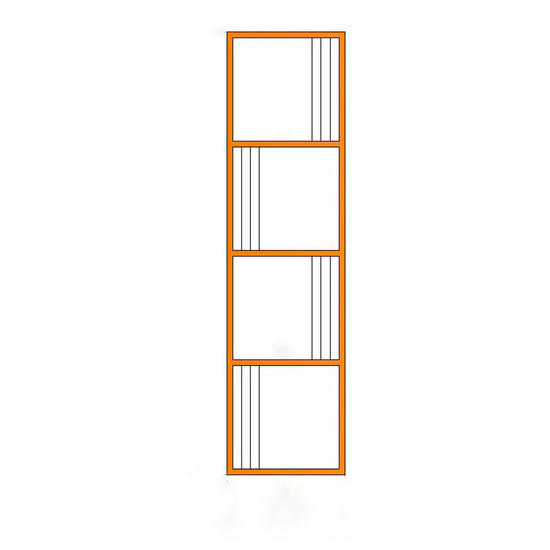 Gold Metal Shelf Bookcase Glam Open Shelf Shelves Included Bookcase Vertical