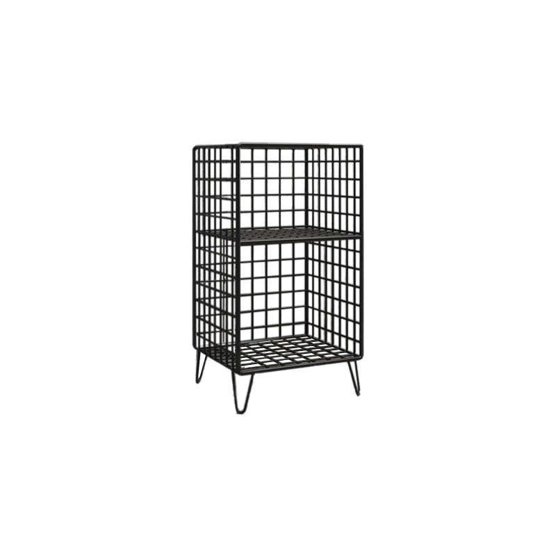 Metal Gold and Black Bookshelf Closed Back Book Shelf Shelves Included