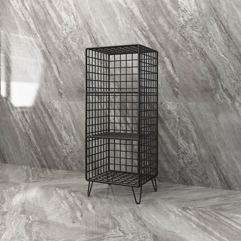 Metal Gold and Black Bookshelf Closed Back Book Shelf Shelves Included