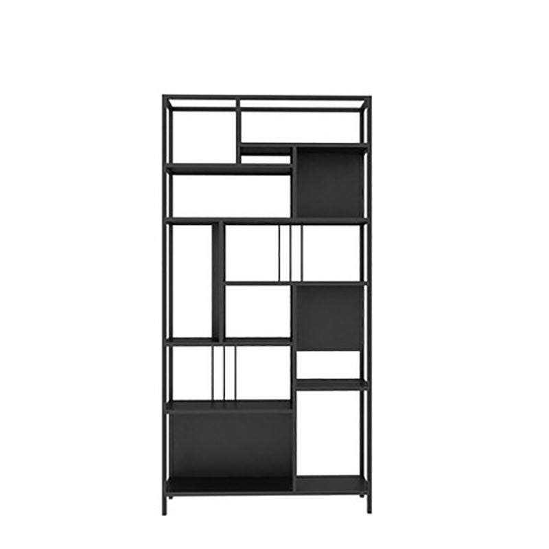 Open Back Shelf Bookcase Glam Vertical Bookcase for Study Room