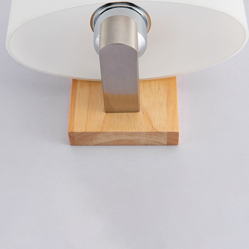 Wood Rectangular Sconce Lights Modern Style 1 Light Wall Lighting Fixtures