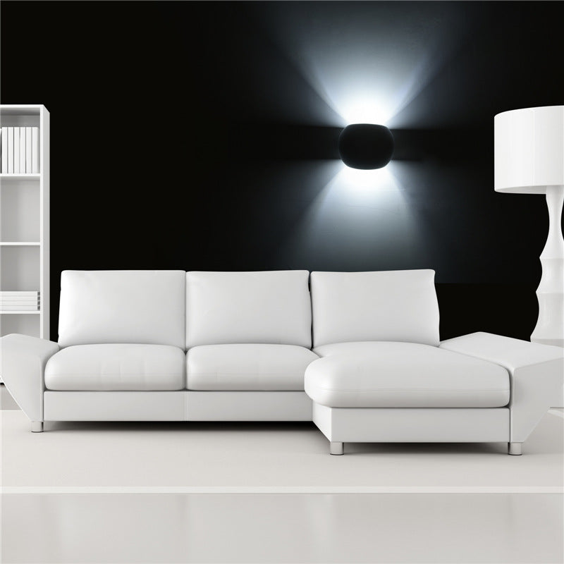 Stone Geometric Sconce Lights Modern Style 2 Lights Wall Lighting Fixtures