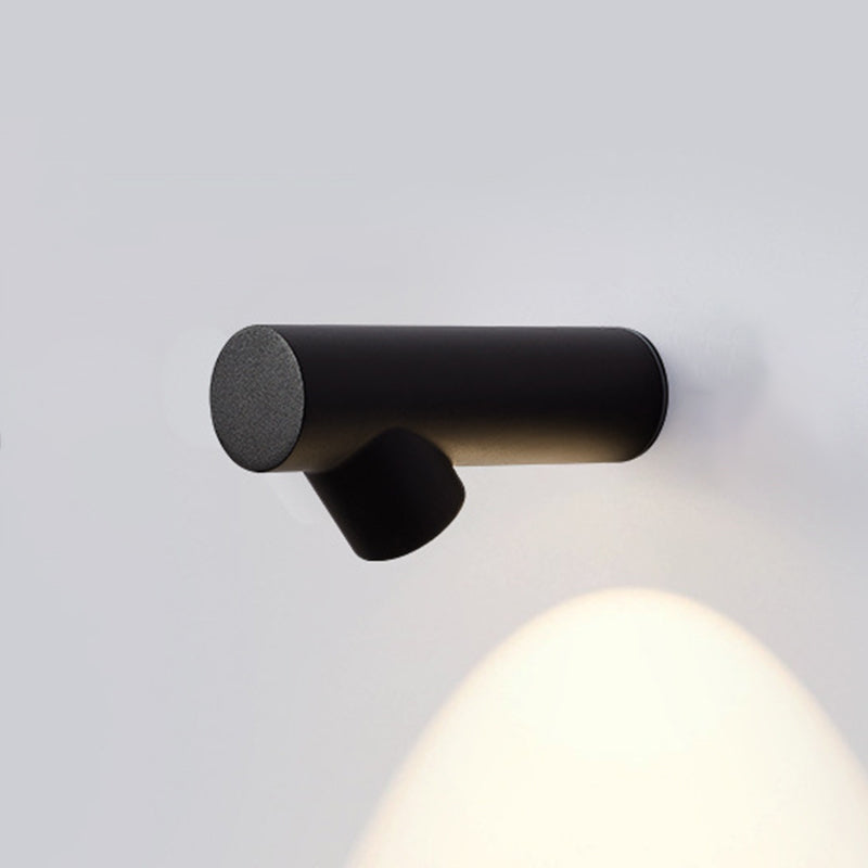 Metal Cylinder Sconce Lights Modern Style 1 Light Wall Lighting Fixtures