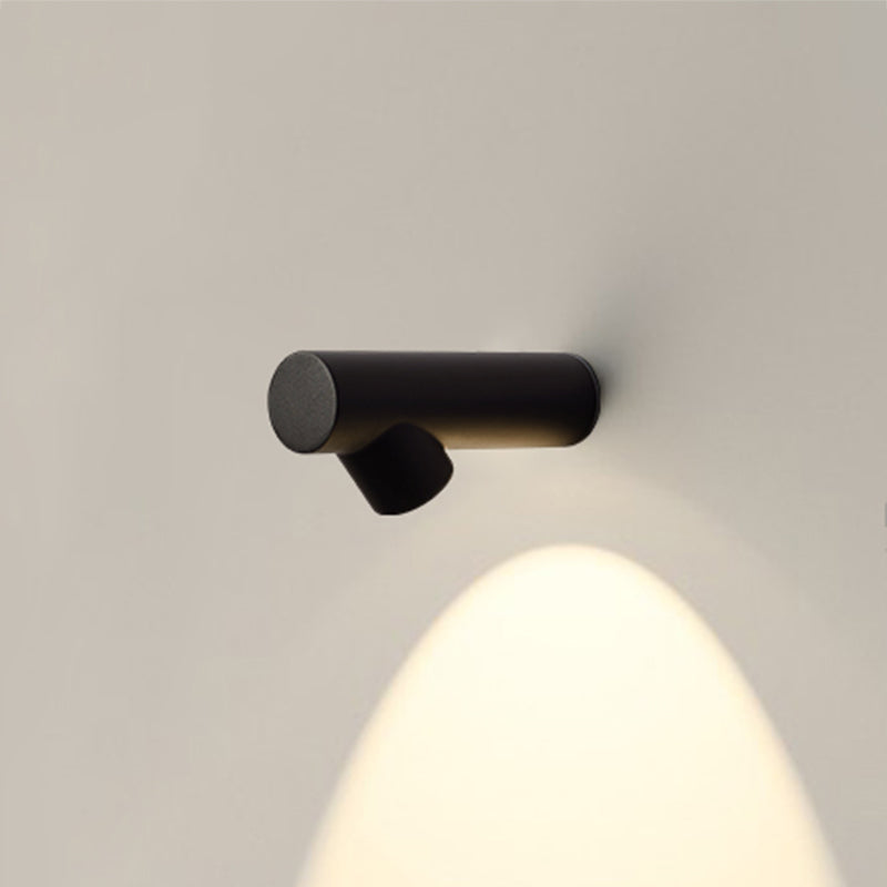 Metal Cylinder Sconce Lights Modern Style 1 Light Wall Lighting Fixtures