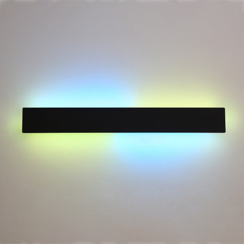 Metal Rectangular Wall Mounted Light Modern Style 1 Light Wall Light Sconces
