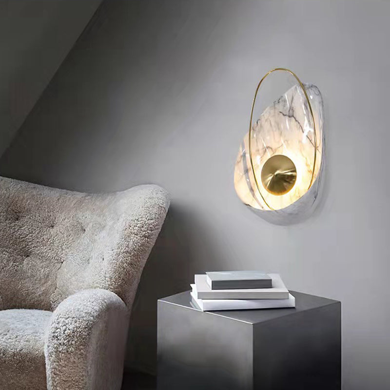 16" High Nordic Metal Wall Light Geometric LED Wall Sconce for Living Room