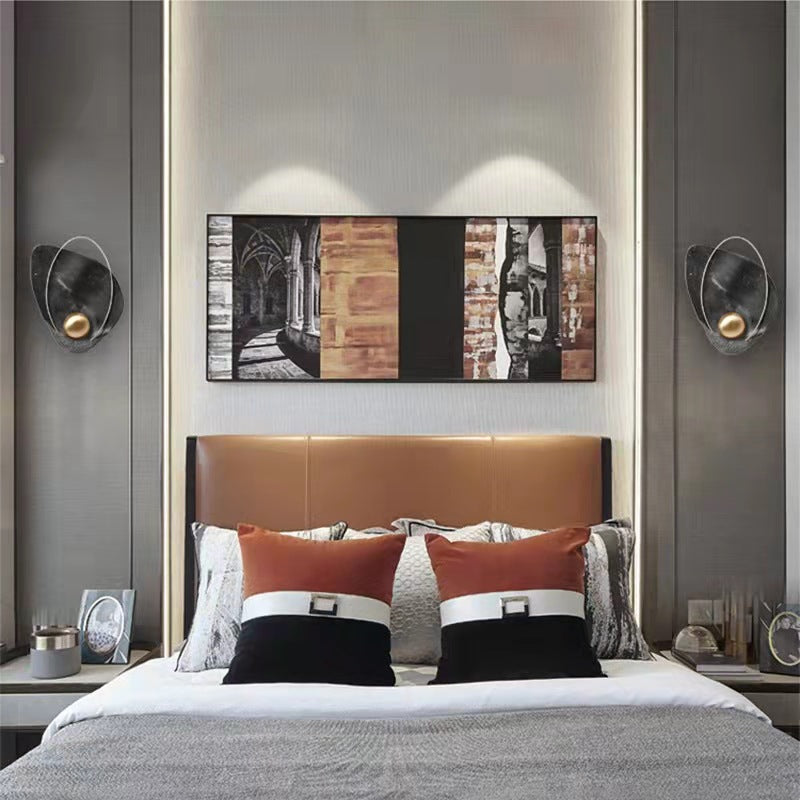 16" High Nordic Metal Wall Light Geometric LED Wall Sconce for Living Room