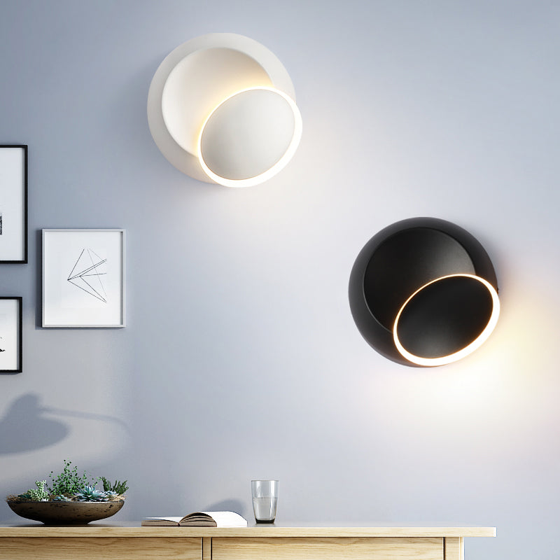 LED Sconce Light Fixture Rotatable Simplicity Flush Mount Wall Sconce for Bedroom