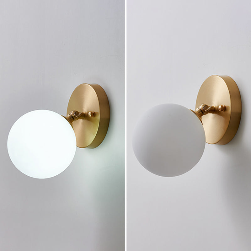 1-Light Sconce Light Fixture Modern Style Metal Wall Lighting for Bedroom
