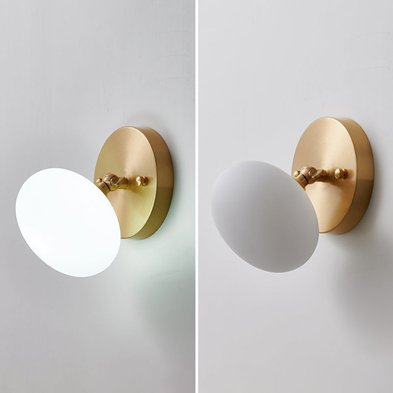 1-Light Sconce Light Fixture Modern Style Metal Wall Lighting for Bedroom