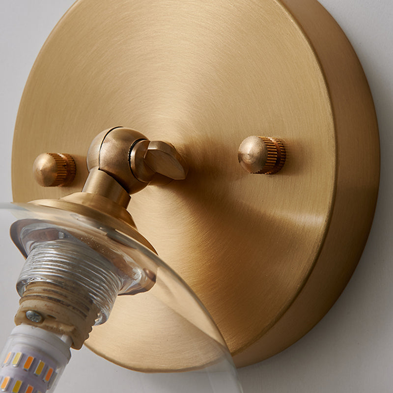 1-Light Sconce Light Fixture Modern Style Metal Wall Lighting for Bedroom
