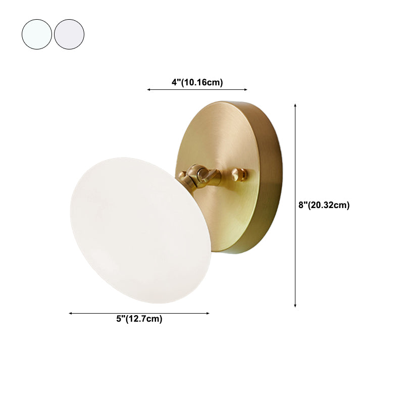 1-Light Sconce Light Fixture Modern Style Metal Wall Lighting for Bedroom