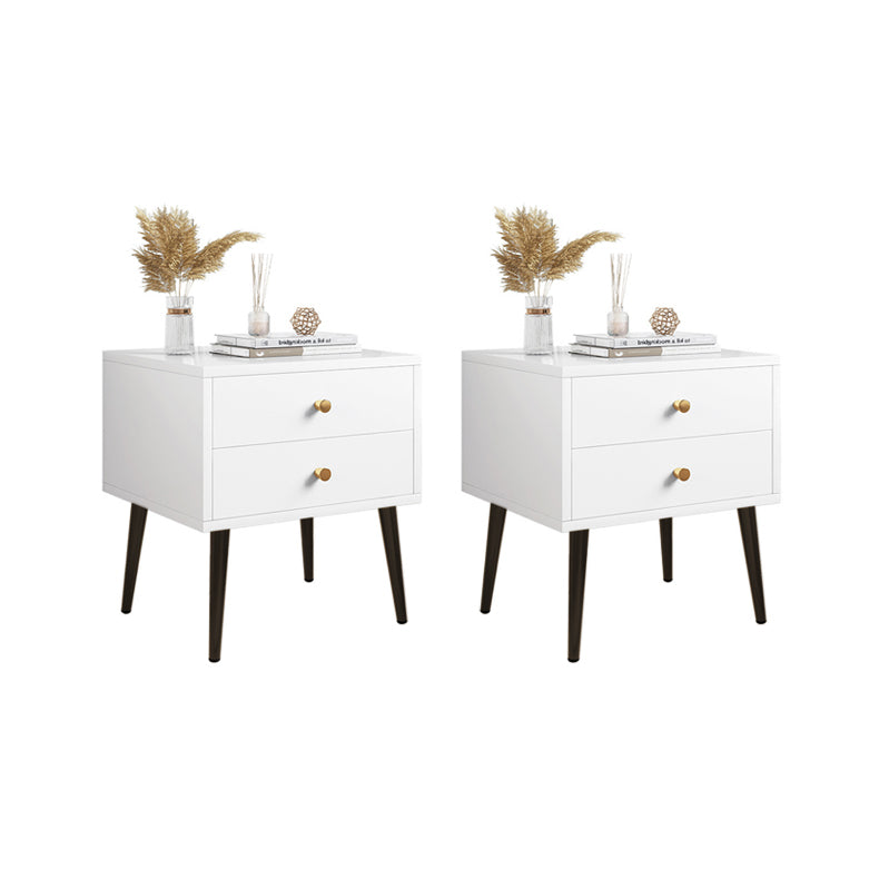 20" Tall Wood Bedside Cabinet Legs Included Night Table with Drawer