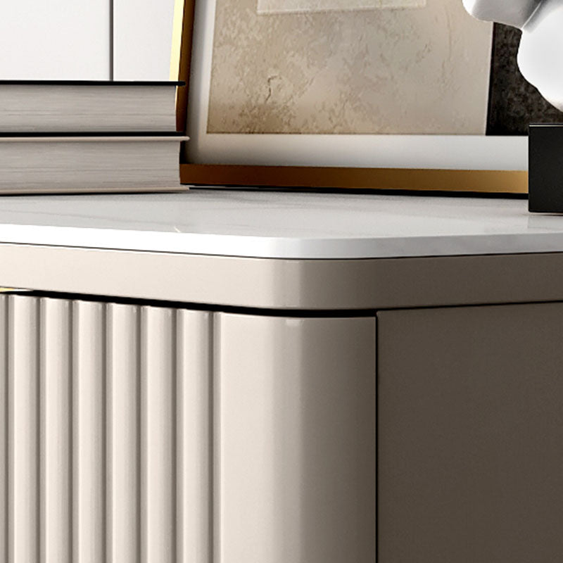 15.6-inch Width Glam Storage Chest Stone Dresser with 4/5 Drawers