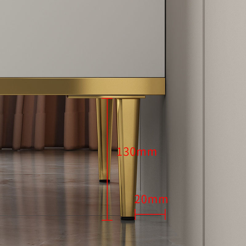 Bedroom Glam Storage Chest Stone Chest in White with Drawers